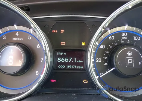 2012 Hyundai Sonata Gls из США, поврежденный, VIN 5NPEB4AC7CH409328